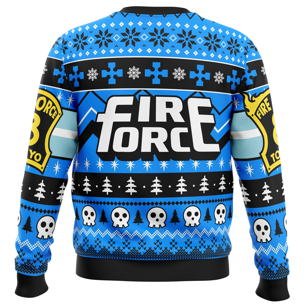 Heroes Always Arrive Fire Force Ugly Christmas Sweater - Image 2