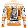 Oh No Not That Fire Force Ugly Christmas Sweater BACK mockup - Fire Force Merch